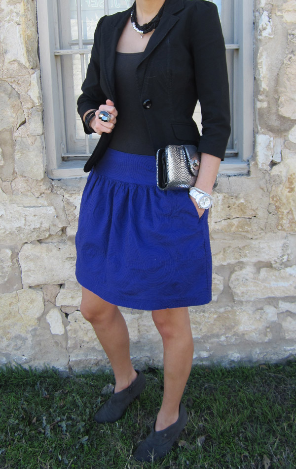 purpleskirtandblazer